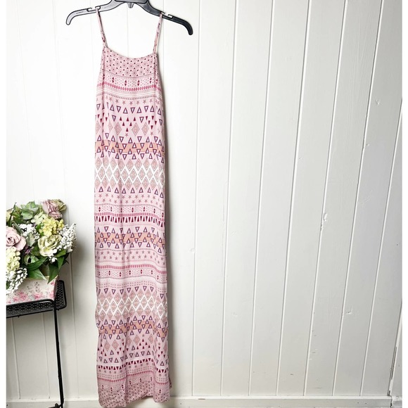 Lulu’s Mosaic Days Blush Pink Print Maxi Dress - Picture 4 of 10